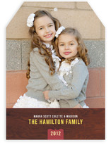 Woodgrain Holiday Photo Cards