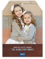 Woodgrain Holiday Photo Cards