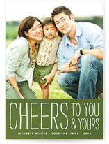 Frosted Cheers Holiday Photo Cards