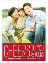 Frosted Cheers Holiday Photo Cards