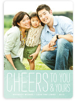 Frosted Cheers Holiday Photo Cards