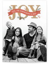 Rustic Joy Holiday Photo Cards