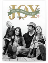 Rustic Joy Holiday Photo Cards