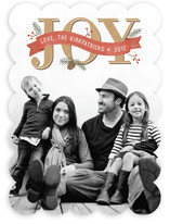 Rustic Joy Holiday Photo Cards