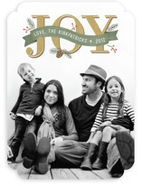 Rustic Joy Holiday Photo Cards