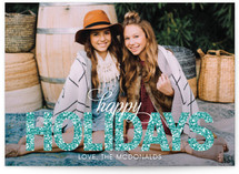 Glitter Holiday Photo Cards
