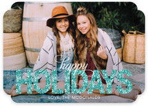 Glitter Holiday Photo Cards