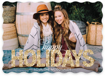 Glitter Holiday Photo Cards