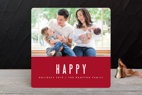 We're Happy Holiday Photo Cards