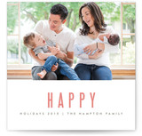 We're Happy Holiday Photo Cards