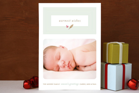 Fresh Cut Leaf Holiday Photo Cards