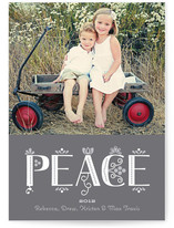 Festive Noel Holiday Photo Cards