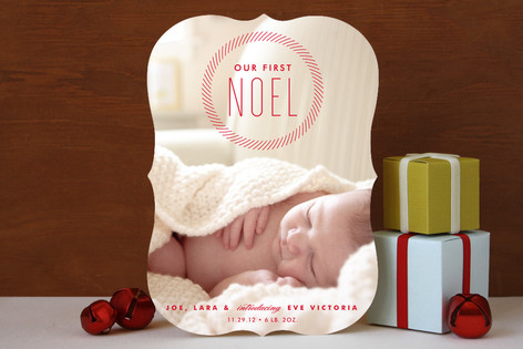 Our First Noel Holiday Photo Cards