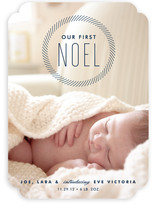 Our First Noel Holiday Photo Cards