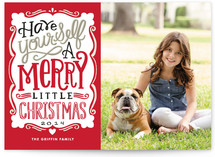 Merry Typography Holiday Photo Cards
