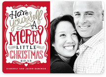 Merry Typography Holiday Photo Cards