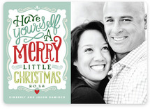 Merry Typography Holiday Photo Cards