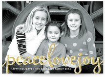 Type Frost Holiday Photo Cards