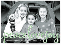 Type Frost Holiday Photo Cards