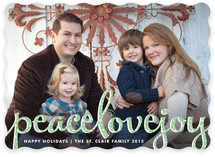 Type Frost Holiday Photo Cards