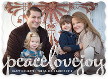 Type Frost Holiday Photo Cards
