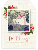 Merry Floral Holiday Photo Cards