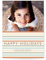 Happy Holiday Stripe Holiday Photo Cards