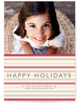Happy Holiday Stripe Holiday Photo Cards