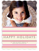 Happy Holiday Stripe Holiday Photo Cards