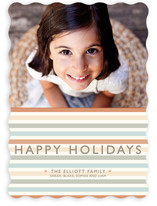 Happy Holiday Stripe Holiday Photo Cards