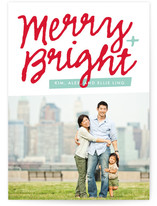 Merry Script Holiday Photo Cards