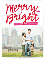 Merry Script Holiday Photo Cards