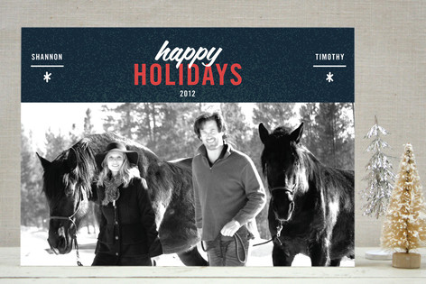 Cool Couple Holiday Photo Cards