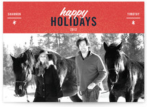Cool Couple Holiday Photo Cards
