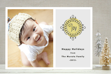 Noel Medallion Holiday Photo Cards
