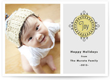 Noel Medallion Holiday Photo Cards