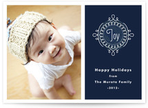 Noel Medallion Holiday Photo Cards
