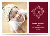 Noel Medallion Holiday Photo Cards