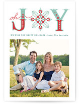 Snowflake of Joy Holiday Photo Cards