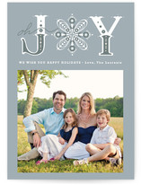Snowflake of Joy Holiday Photo Cards