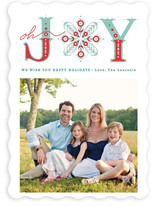 Snowflake of Joy Holiday Photo Cards