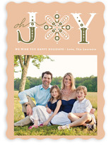 Snowflake of Joy Holiday Photo Cards