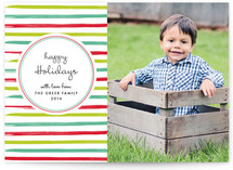 At the Beach Holiday Photo Cards