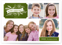 Chalkboard Label Holiday Photo Cards