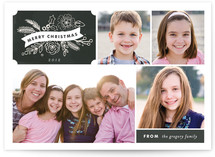 Chalkboard Label Holiday Photo Cards