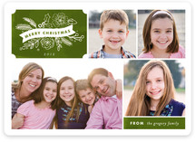 Chalkboard Label Holiday Photo Cards