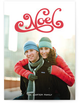 Swooshy Noel Holiday Photo Cards