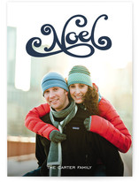 Swooshy Noel Holiday Photo Cards