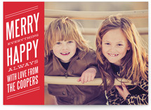 Bold Banner Holiday Photo Cards