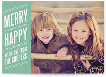 Bold Banner Holiday Photo Cards